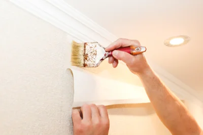 Pose de papier peint à Mesnil-Mauger — revêtements muraux et toiles de verre